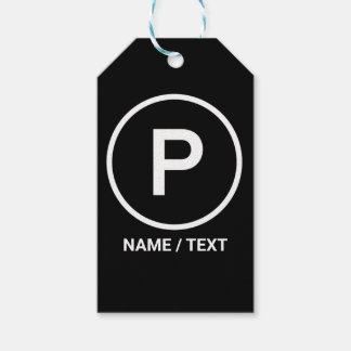 P for Paleo diet natural lean meat personalised Gift Tags