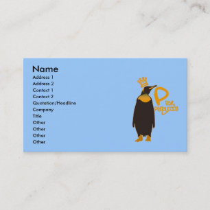 P for Penguin Business Card