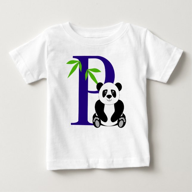 P is for Panda Baby T-Shirt (Front)