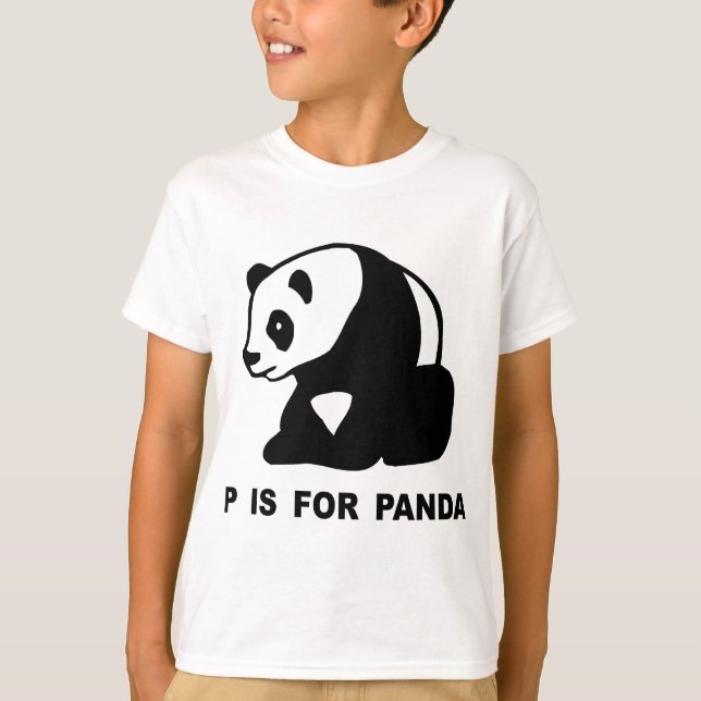 P is for Panda T-Shirt (Front)