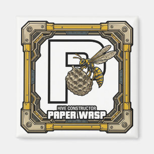 P is for Paper Wasp – GTA Style ABC Learning Magnet