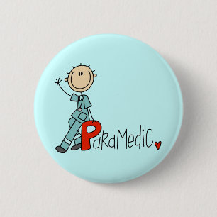 P is for Paramedic 6 Cm Round Badge