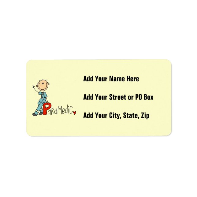 P is for Paramedic Label (Front)