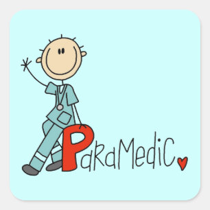 P is for Paramedic Square Sticker