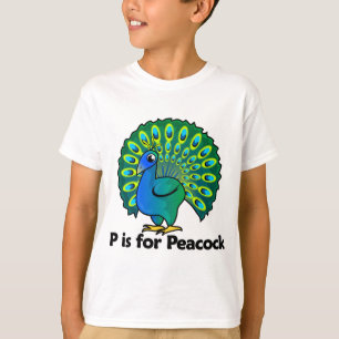 P is for Peacock T-Shirt