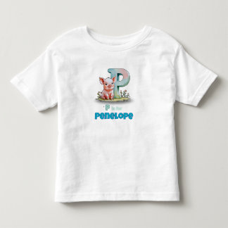 P is for Penelope - Personalised Toddler T-Shirt