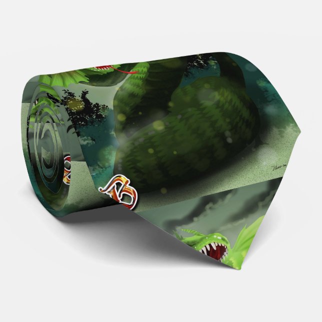 P is for Phoenix: B is for Basilisk Tie (Rolled)