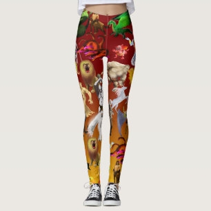 P is for Phoenix Leggings(Gold) Leggings