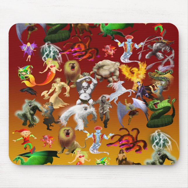 P is for Phoenix Mouse Pad(Gold) Pad (Front)