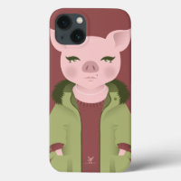 P is for Pig in a Parka with Pearls