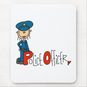 P is for Police Officer Mouse Pad