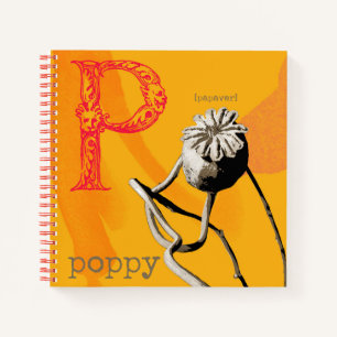 P is for Poppy Notebook