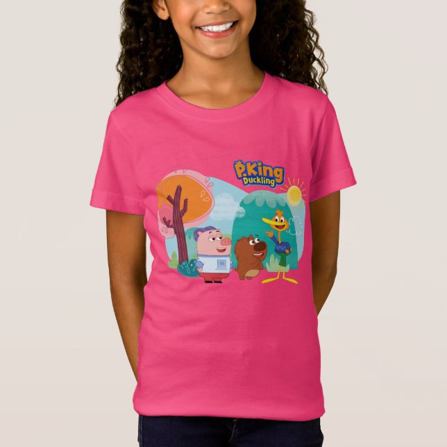 P. King Duckling  - Three character graphic tee (Front)