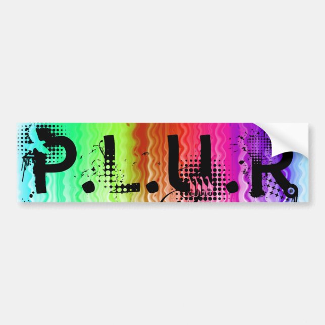P.L.U.R BUMPER STICKER (Front)