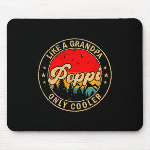 P Like A Grandpa Only Cooler Retro For Papa Grandp Mouse Pad