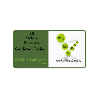 P.M.O. Advertising Labels