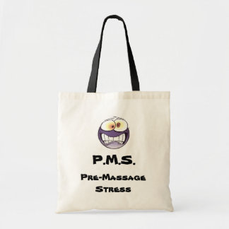 P.M.S. Pre-Massage Stress Canvas Tote Bag