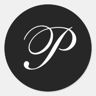 P Monogram Stickers
