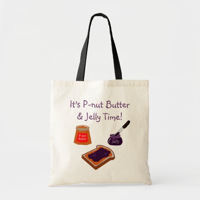 P-nut Butter & Jelly Time Tote (Front)