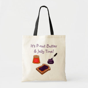 P-nut Butter & Jelly Time Tote Bag