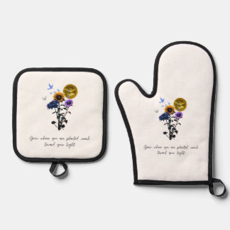 P OVEN MITT & POT HOLDER SET