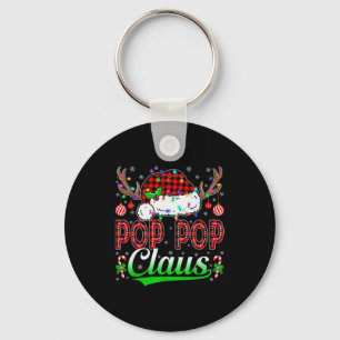 P P Claus Christmas Lights Matching Family Xmas Pa Key Ring