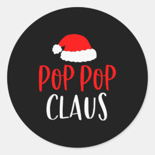 P P Claus Shirt Funny Christmas Pajamas Pjs Grandp Classic Round Sticker