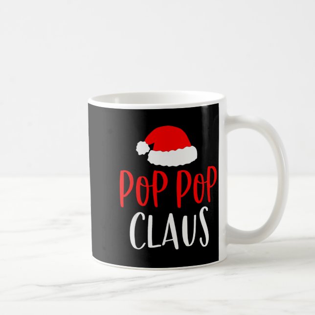P P Claus Shirt Funny Christmas Pajamas Pjs Grandp Coffee Mug (Right)