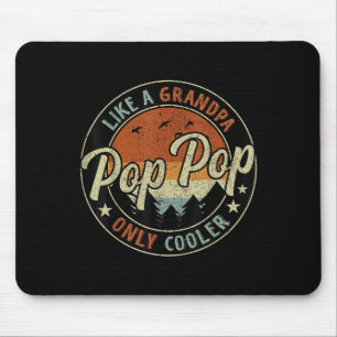 P P Like A Grandpa Only Cooler Vintage Retro Fathe Mouse Pad