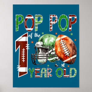 P P Of The 1 Year Old Football Lover 1st Birthday  Poster