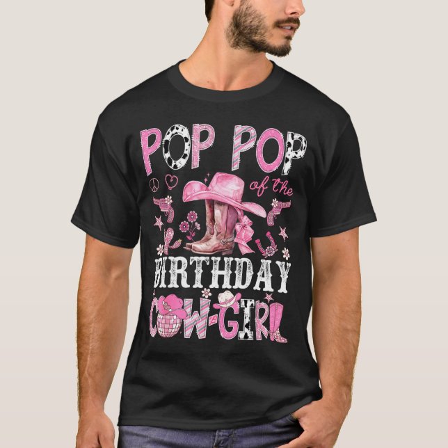 P P Of The Birthday Cow-girl Nk Disco Rodeo P P  T-Shirt (Front)