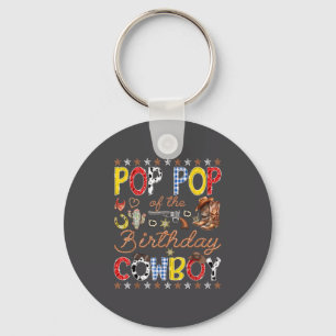 P P Of The Birthday Cowboy Western Rodeo P P  Key Ring
