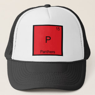P - Panthers Funny Element Chemistry Symbol Tee Trucker Hat