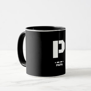 P(Papa) NATO Phonetic Alphabet & Morse Code Mug