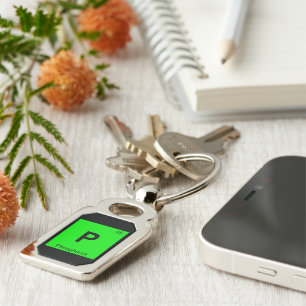 P - Phosphorus Chemistry Periodic Table Symbol Key Ring