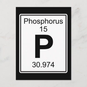 P - Phosphorus Postcard