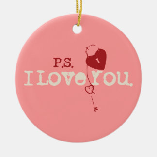 P.S. I Love You Ceramic Tree Decoration