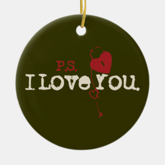 P.S. I Love You Ceramic Tree Decoration