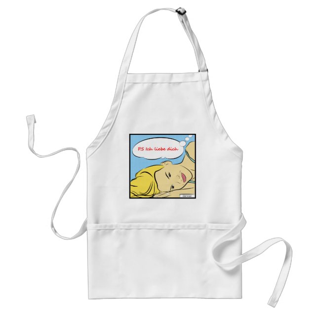 P.S Ich liebe dich Standard Apron (Front)
