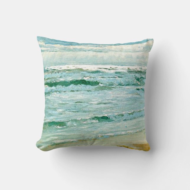 P.S. Kroyer - Sea at Skagen, Scandinavian painting Cushion (Front)