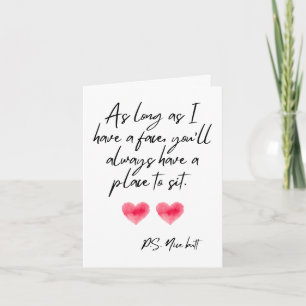 P.S. Nice Butt Valentine's Day Greeting Card