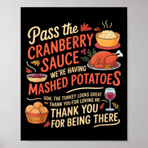 P The Cranberry Sauce Funny Thanksgiving  Poster