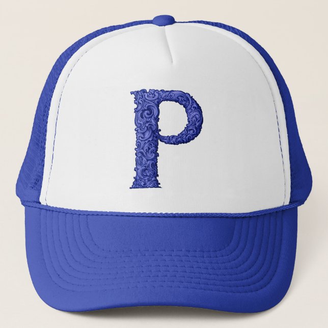 P - The Falck Alphabet (Blue) Trucker Hat (Front)