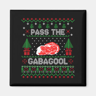 P The Gabagool Tacky Ugly Christmas Sweater For Me Magnet