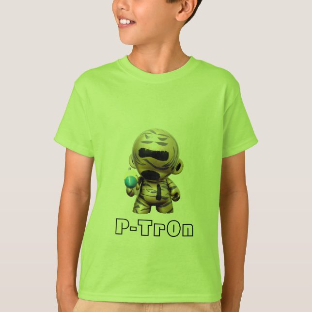 P-Tron Laser - Green T-shirt (Front)