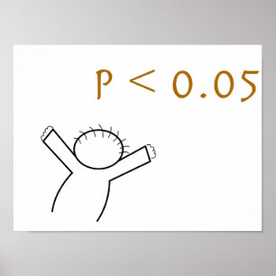 P-value poster for statisticians