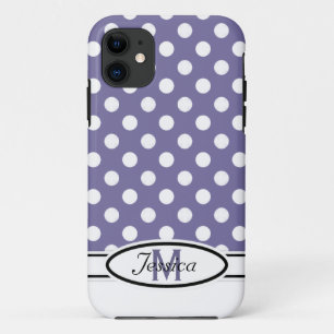 P & W Polka-dot Monogram  iPhone 5 Case