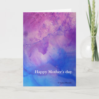 © P Wherrell Floral abstract Happy Mothers Day Card
