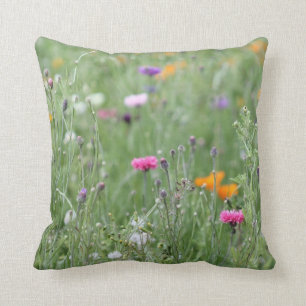 © P Wherrell Pretty wild flower meadow field Cushion