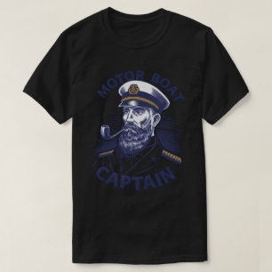 PA12 Funny Motor Boat Captain Funny Boat Classic  T-Shirt